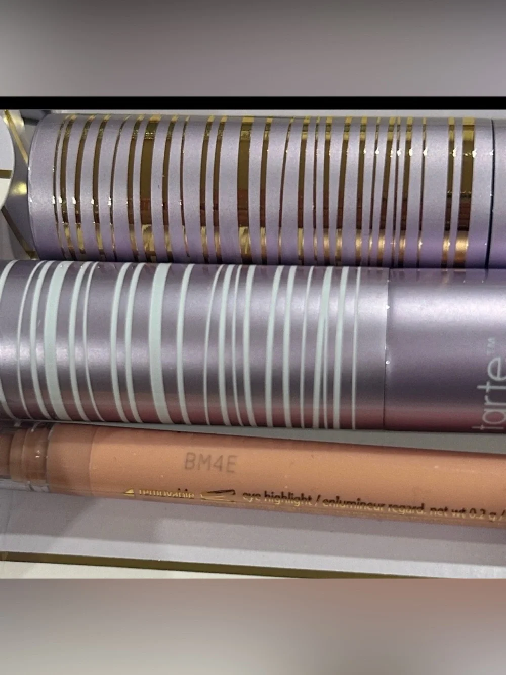 Tarte BUNDLE Tubing Mascara,Tubing Primer, Fake Awake Eyeliner,2 charms/keychain